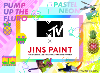 MTV×JINS PAINTコラボレーション
